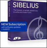 Sibelius Perpetual Licence 1-Year Subscription NEW Digital Download